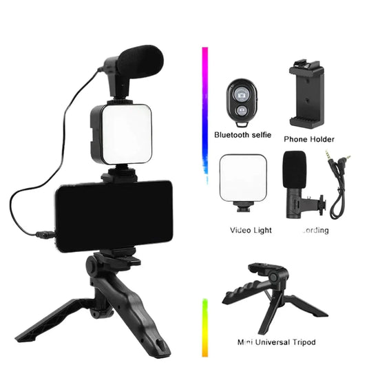 5 in 1 vlogging kit with Bluetooth Remote
